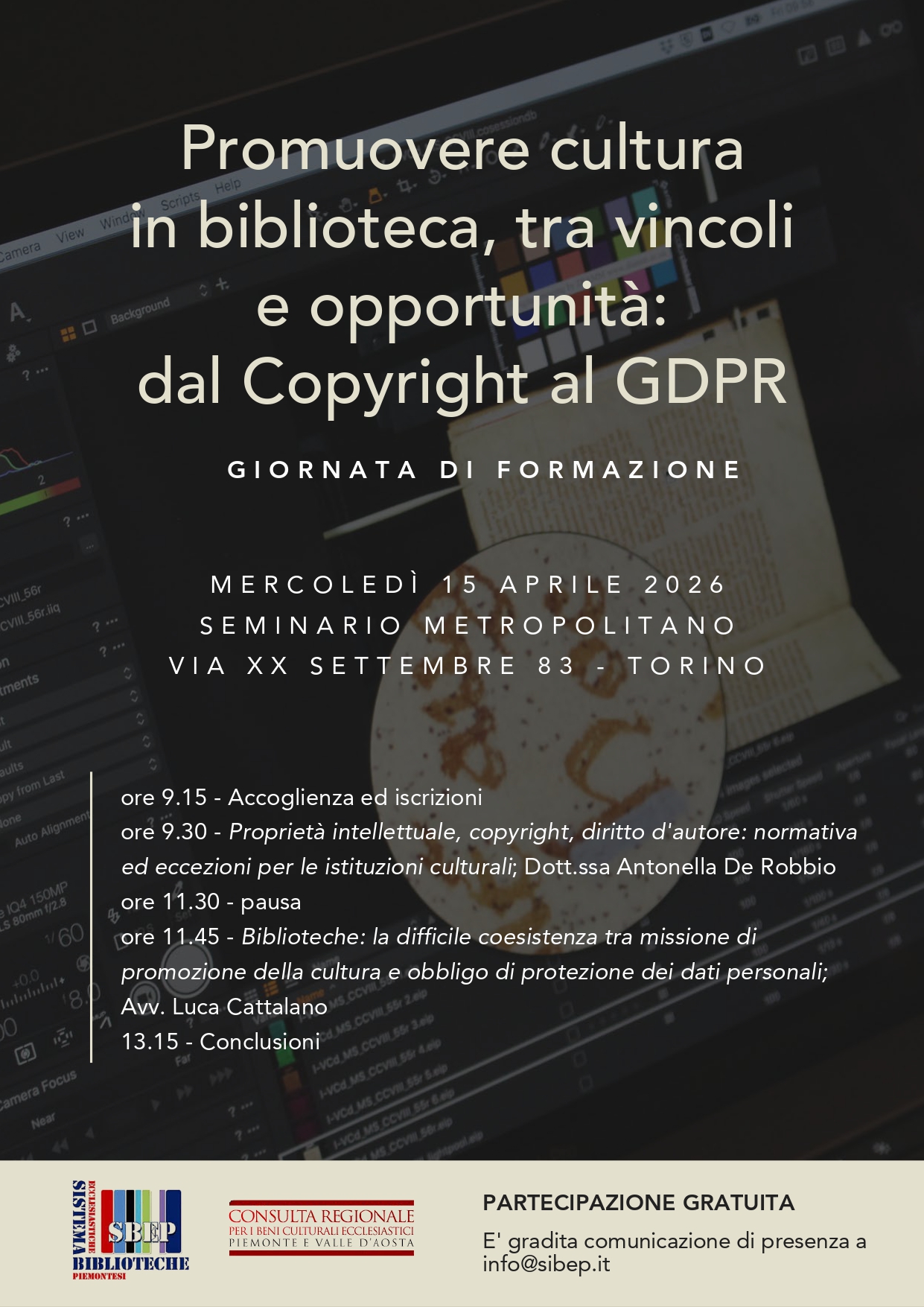 Giornata biblioteche ecclesiastiche Piemonte